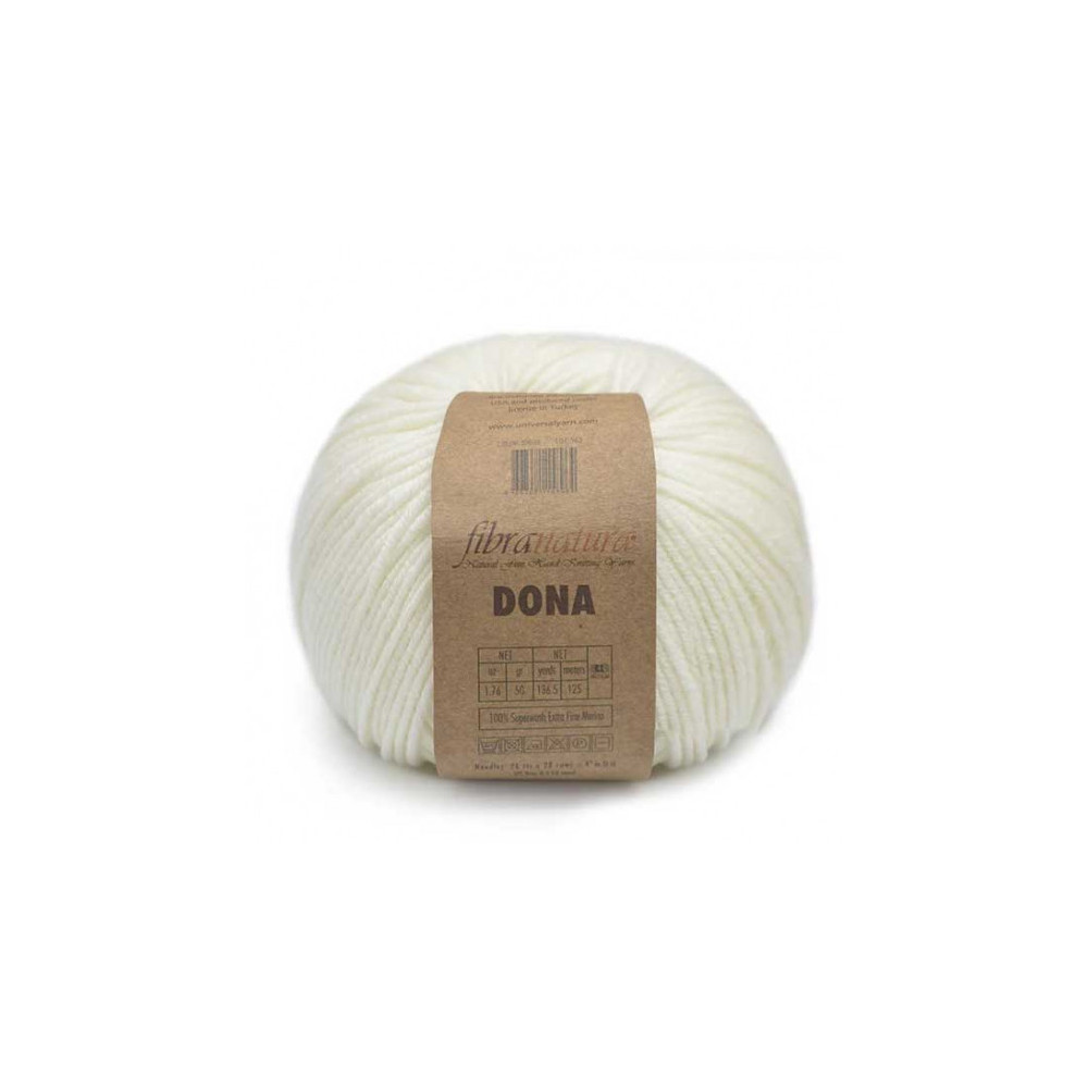 Merino wool yarn DONA Fibranatura - milky (106-01) Merino wool yarn DONA Fibranatura - milky (106-01)