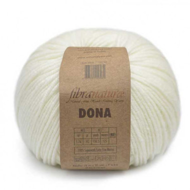 Merino wool yarn DONA Fibranatura - milky (106-01)