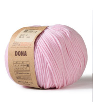 Merino wool yarn DONA Fibranatura - soft pink (106-10)