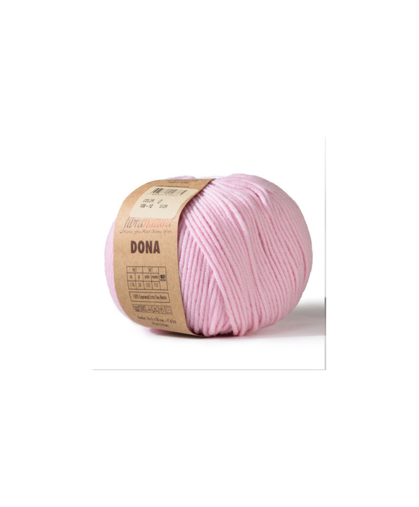 Merino wool yarn DONA Fibranatura - soft pink (106-10) Merino wool yarn DONA Fibranatura - soft pink (106-10)