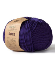 Merino wool yarn DONA Fibranatura - dark purple (106-18)