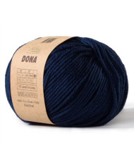 Merino wool yarn DONA Fibranatura - dark blue (106-25)