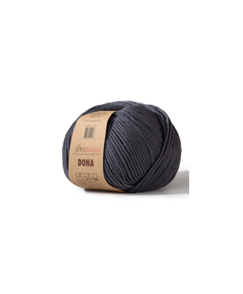 Merino wool yarn DONA Fibranatura - anthracite (106-30) Merino wool yarn DONA Fibranatura - anthracite (106-30)