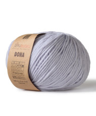 Merino wool yarn DONA Fibranatura - light gray (106-35)