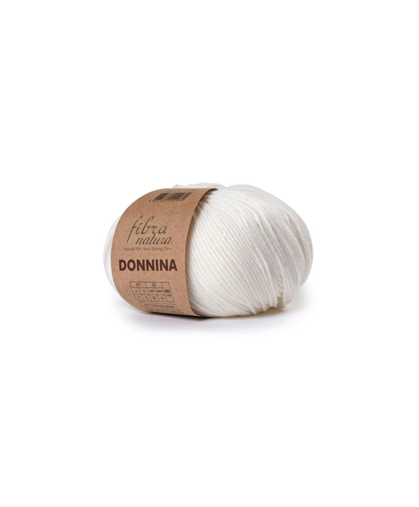 Merino wool yarn DONNINA Fibranatura, milky (21-02) Merino wool yarn DONNINA Fibranatura, milky (21-02)