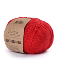 Merino wool yarn DONNINA Fibranatura, red (21-13)