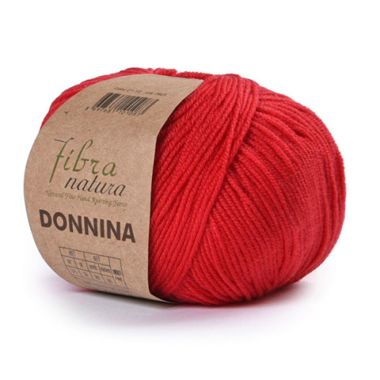 Merino wool yarn DONNINA Fibranatura, red (21-13)
