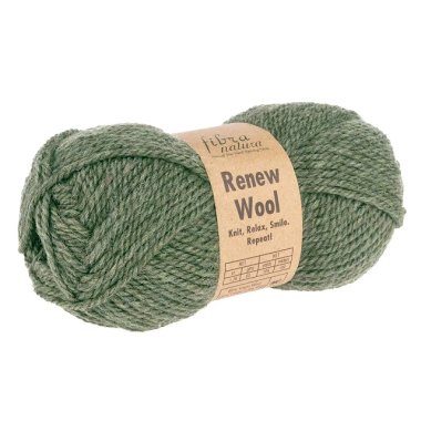 Пряжа Renew Wool Fibranatura, темно-зелений (107)