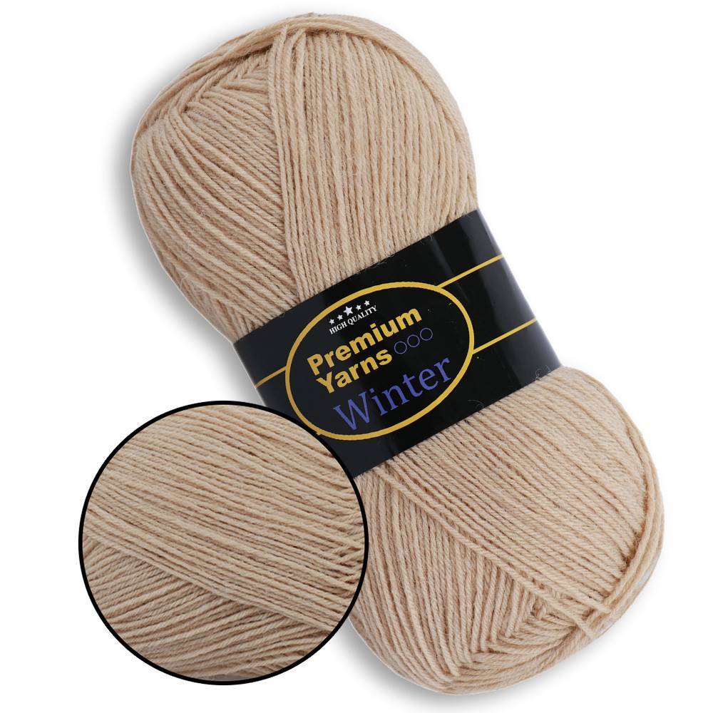 Пряжа Premium Yarns Winter, світлий беж (610) Пряжа Premium Yarns Winter, світлий беж (610)