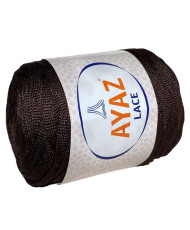 Ribbon yarn Lace Ayaz black chocolate (6195)