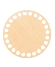 Round wooden bottom, 10 cm (14001)