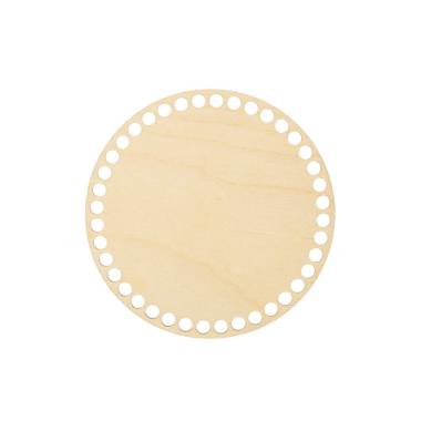 Round wooden bottom, 15 cm (14002)