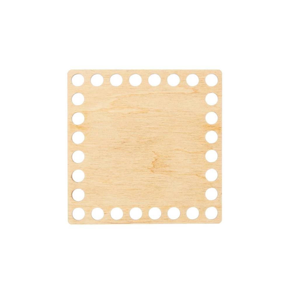 Square wooden bottom - 10*10 cm (13001) Square wooden bottom - 10*10 cm (13001)