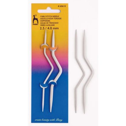Braid Holders Curved 2.5/4 mm Pony, 2 pcs (60610)
