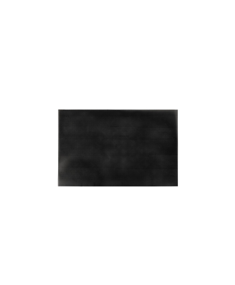 Plastic canvas rectangle 51x33 cm, cell 2.5 mm circle, black (KP036) Plastic canvas rectangle 51x33 cm, cell 2.5 mm circle, black (KP036)