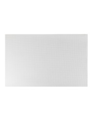 Plastic canvas rectangle 51x33 cm, cell 2.5 mm circle, white (KP035)