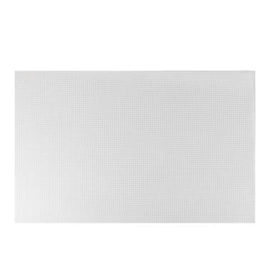 Plastic canvas rectangle 51x33 cm, cell 2.5 mm circle, white (KP035)