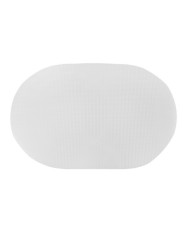 Plastic canvas oval 46*30.7 cm, white (KR034)