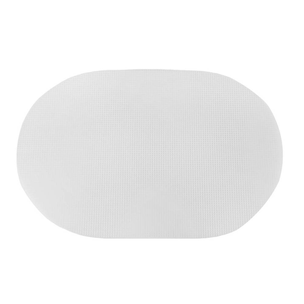 Plastic canvas oval 46*30.7 cm, white (KR034) Plastic canvas oval 46*30.7 cm, white (KR034)