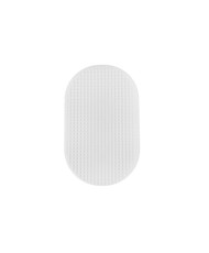 Plastic canvas oval 20*12.5 cm, white (KR030)