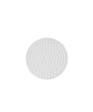 Plastic canvas circle 9.7 cm, white (KR050)