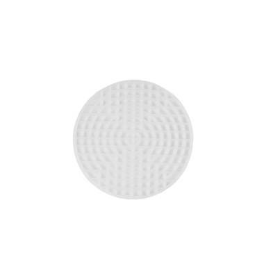 Plastic canvas circle 9.7 cm, white (KR050)