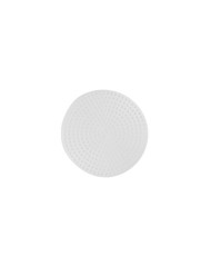 Plastic canvas circle 7.5 cm, white (KR049)