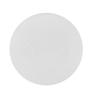 Plastic canvas circle 28 cm, white (KR056)
