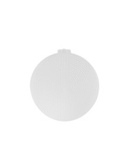 Plastic canvas circle 14.7 cm, white (KR052)