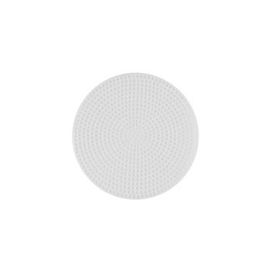 Plastic canvas circle 11.5 cm, white (KR051)