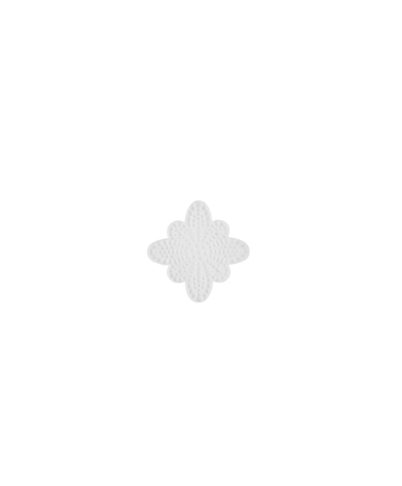 Canvas plastic butterfly 8.5 cm, white (KR043) Canvas plastic butterfly 8.5 cm, white (KR043)