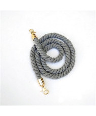 Bag handle with carabiners 120*1.6 cm, gray (gold fittings)
