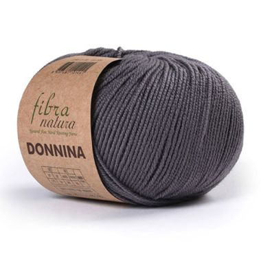 Merino wool yarn DONNINA Fibranatura, anthracite (21-49)