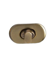 Twist lock for bags - bronze 35*19 mm