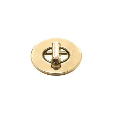 Twist lock for bag 3.5*2.6 cm, gold (61070)