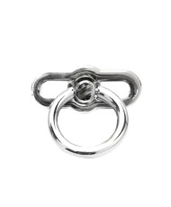 Bag lock oval 5*2 cm, silver (61077)