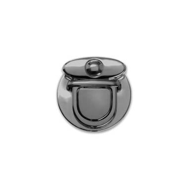 Key lock for bag 4 cm, black metallic (61130)