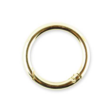 Ring-carabiner for bags 4*3.2 cm gold (64005)
