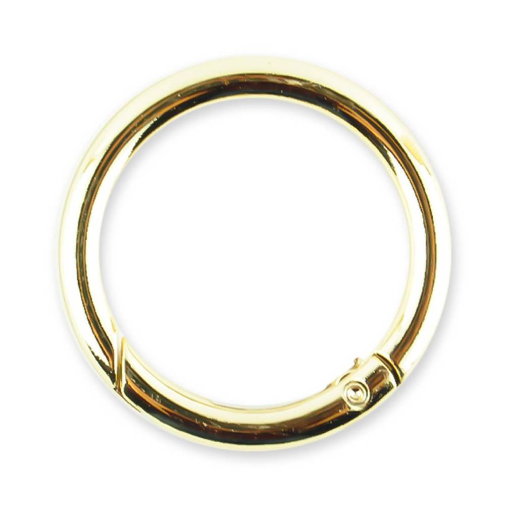 Ring-carabiner for bags 4.5*3.8 cm, gold (64007)