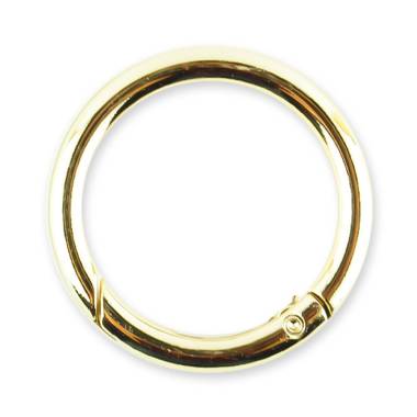 Ring-carabiner for bags 4.5*3.8 cm, gold (64007)