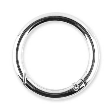 Ring-carabiner for bags 4.5*3.8 cm, silver (64008)