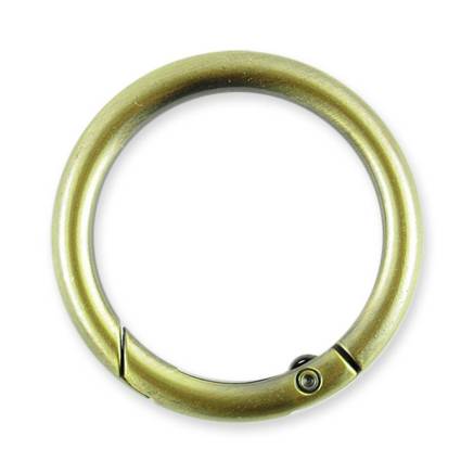 Ring-carabiner for bags 4.5*3.8 cm, bronze (64016)