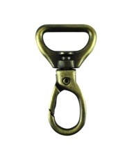 Swivel carabiner 4.7*3.2 cm, bronze (62028)