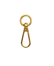 Swivel carabiner 4.9*1.9 cm, antique gold (62047)