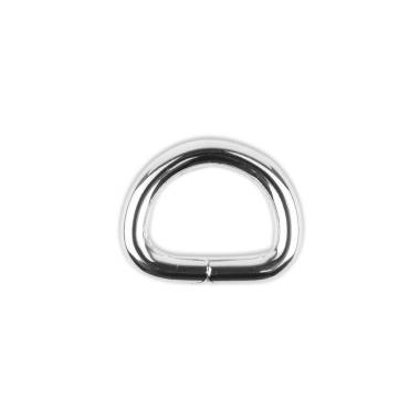Half ring for bag metal 3*2 cm silver (66024)