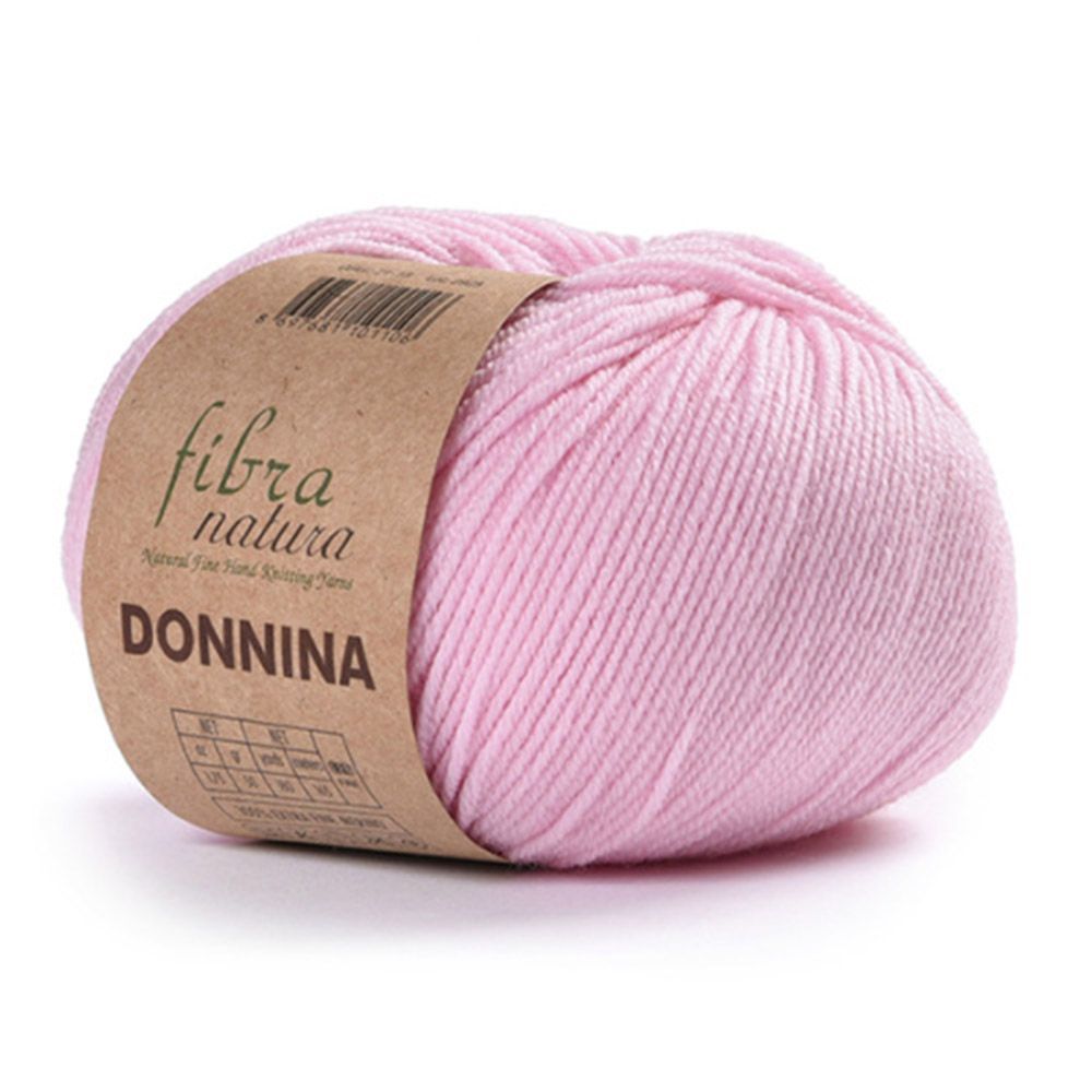 Merino wool yarn DONNINA Fibranatura, soft pink (21-15) Merino wool yarn DONNINA Fibranatura, soft pink (21-15)