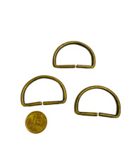 Half ring for bag metal 2.3*3 cm, antique