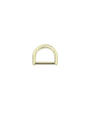 D-shaped half ring 2 cm, gold (66042)