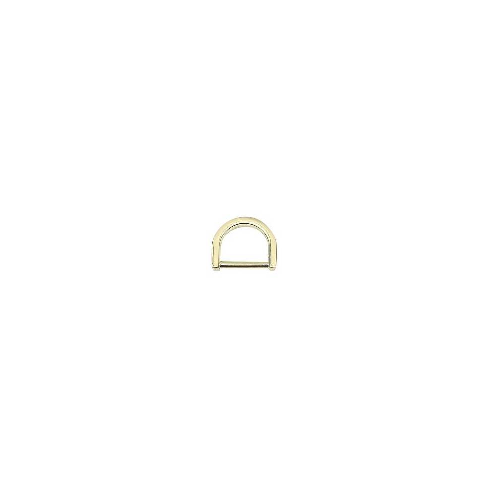 D-shaped half ring 2 cm, gold (66042)