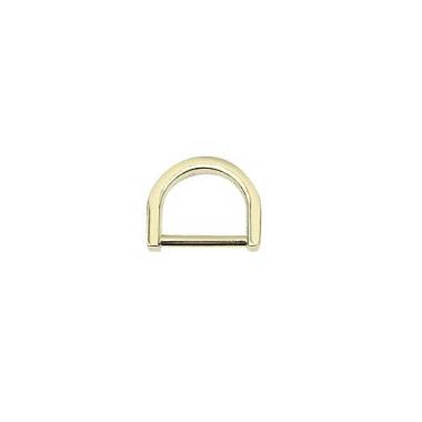 D-shaped half ring 2 cm, gold (66042)